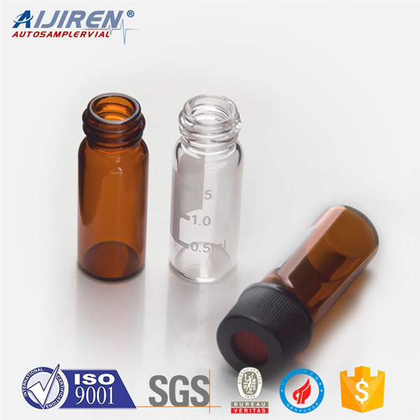 High quality manufacturing clear 2ml hplc sample vials with writing space for sale